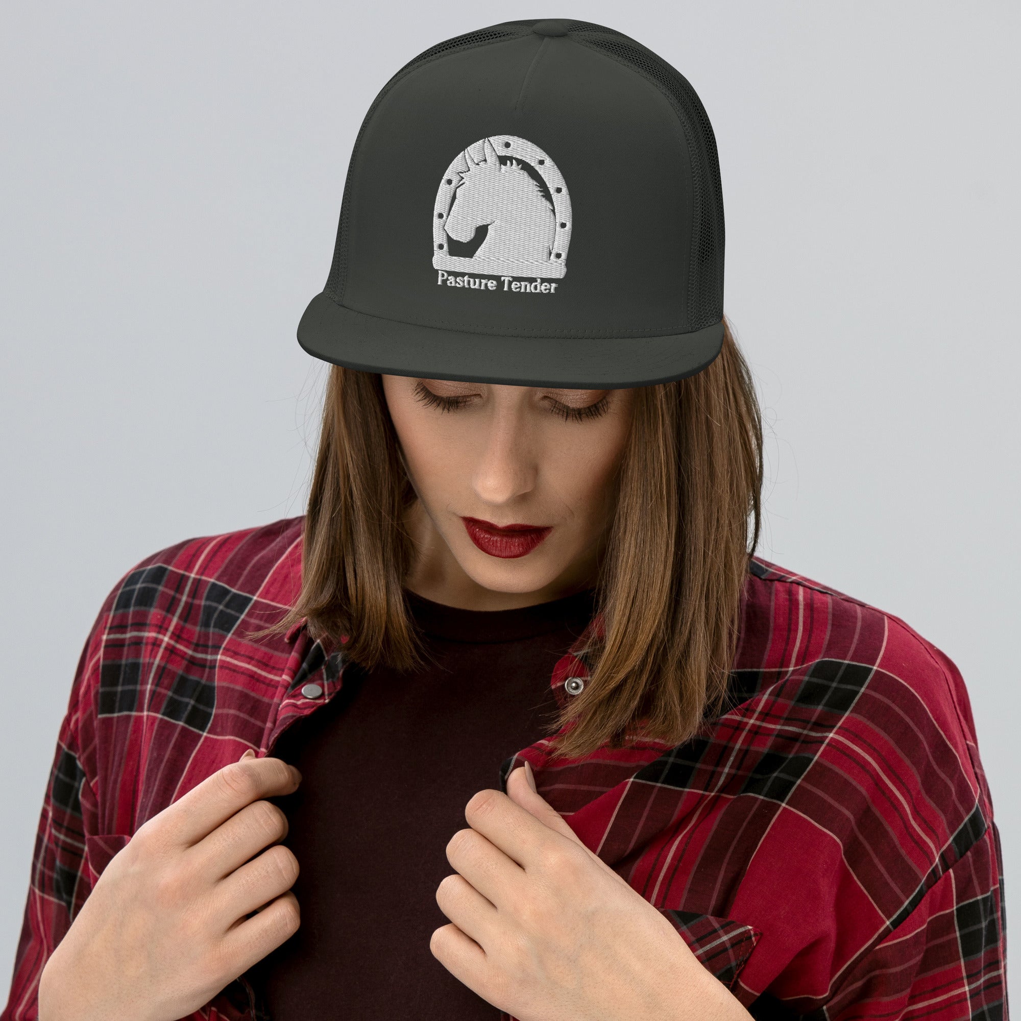 Trucker Cap (White Brand Logo).