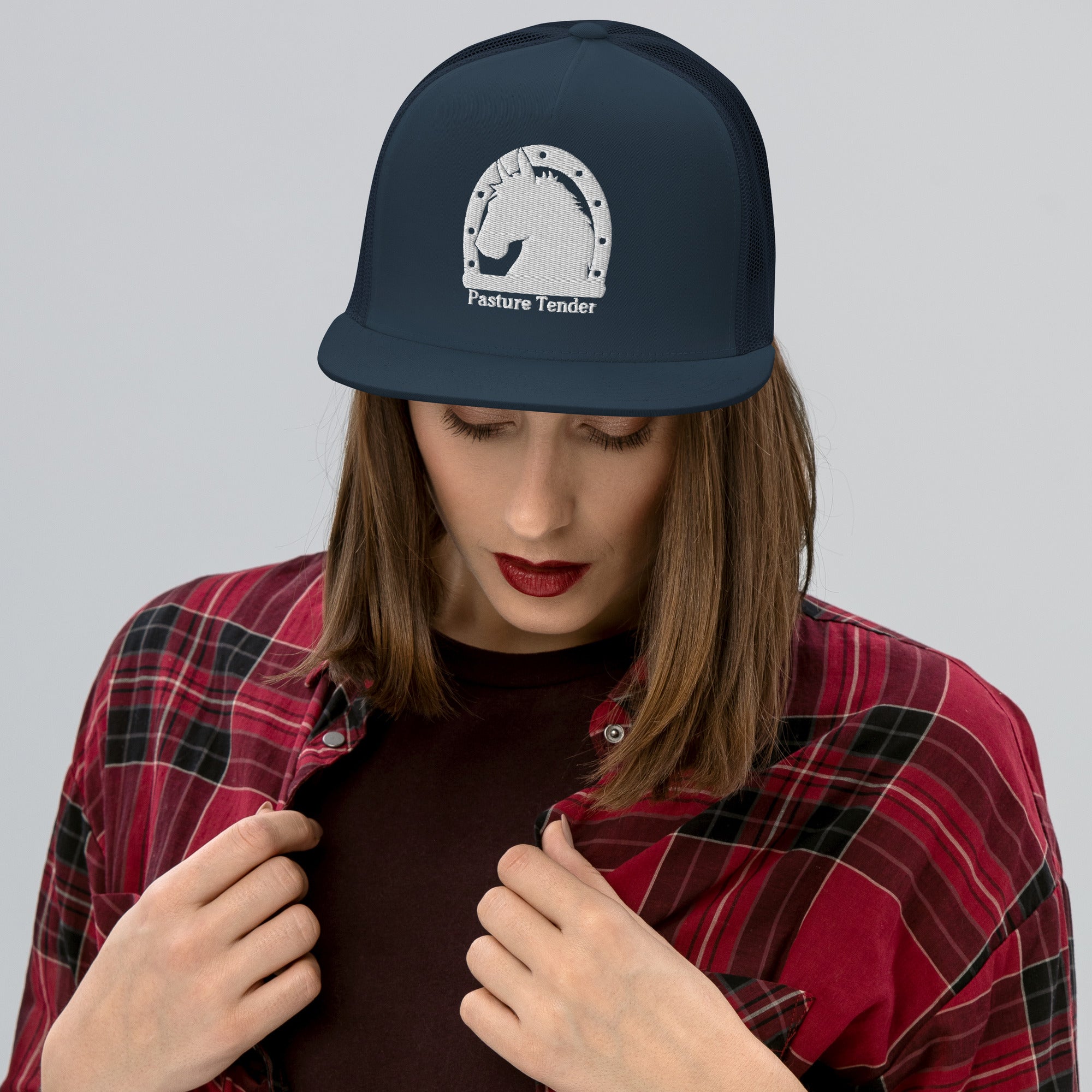 Trucker Cap (White Brand Logo).