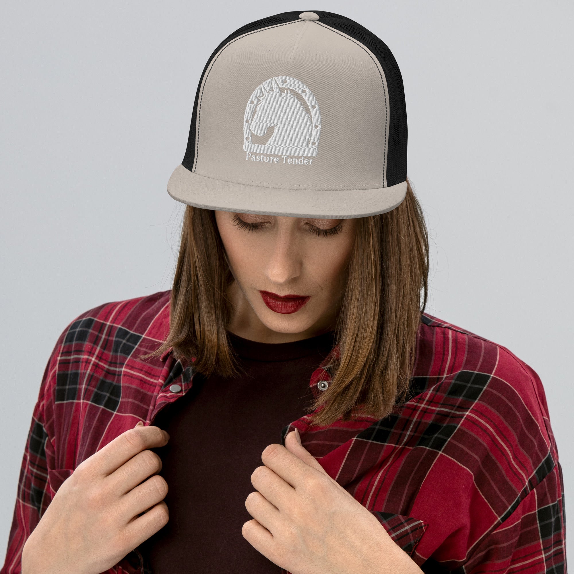 Trucker Cap (White Brand Logo).