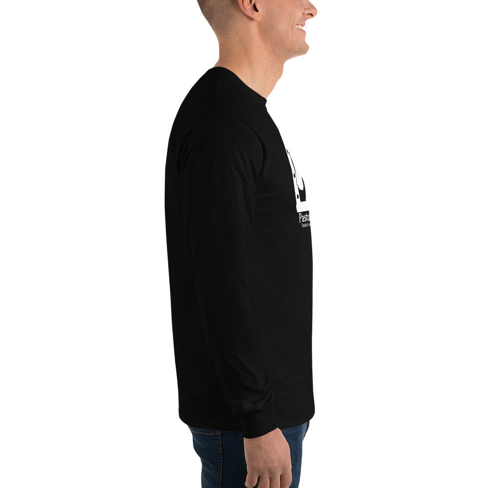 Men’s Long Sleeve Shirt (White Brand Logo).