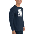 Men’s Long Sleeve Shirt (White Brand Logo).