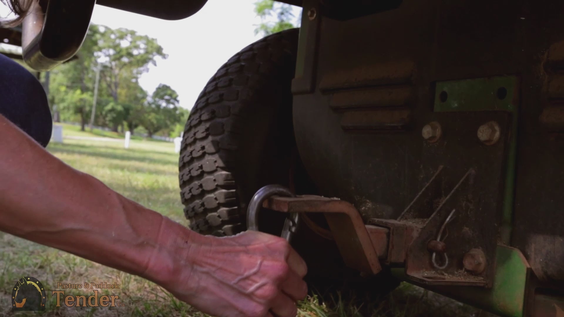Load video: Horse paddock and pasture tow behind cleaner
