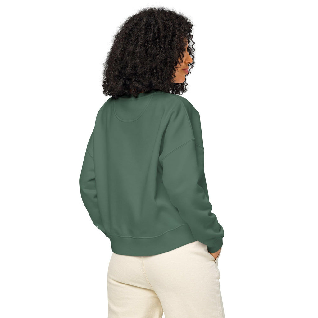 Women’s organic crew neck sweatshirt.