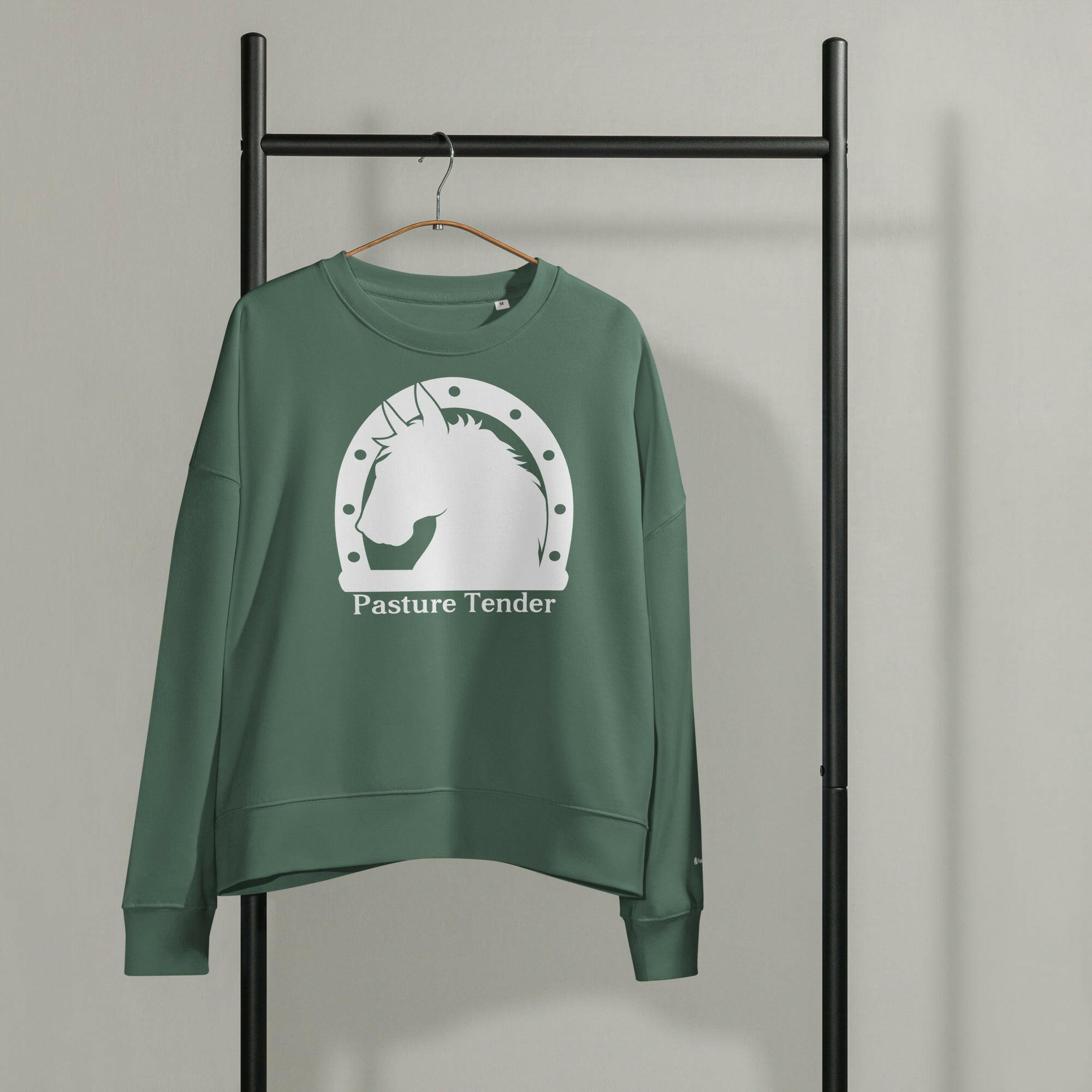Women’s organic crew neck sweatshirt.