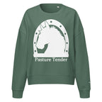 Women’s organic crew neck sweatshirt.