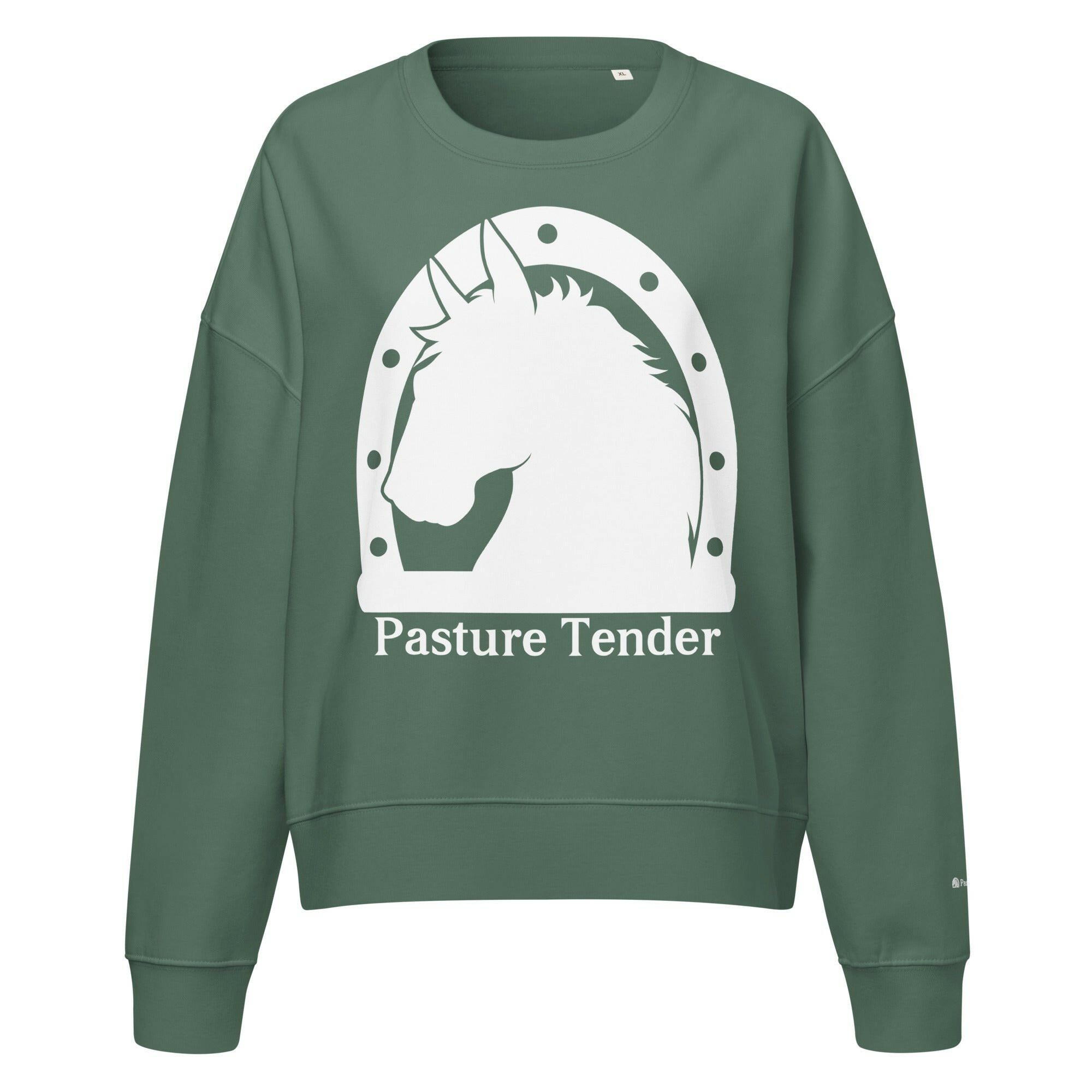 Women’s organic crew neck sweatshirt.