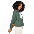 Women’s organic crew neck sweatshirt.